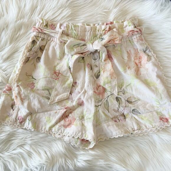 Caroline Constas Floral Linen Shorts & Top Set Size Small Retail $400 - Picture 7 of 16